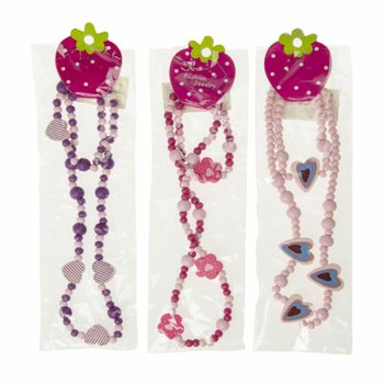 Set Kalung + Gelang Kayu Anak (48 pcs)