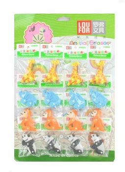 Penghapus Hewan Pak Pakai Kartu (16 pcs)