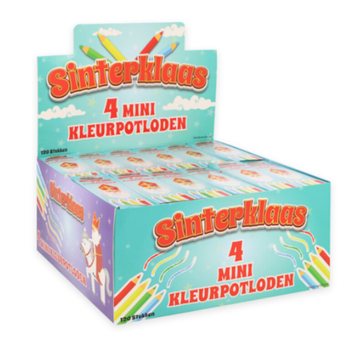 Pensil Warna Sinterklaas 4 Warna dalam Display (120 set)