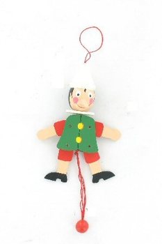Mainan Kayu Boneka Tarik Pinokio (4 pcs.)