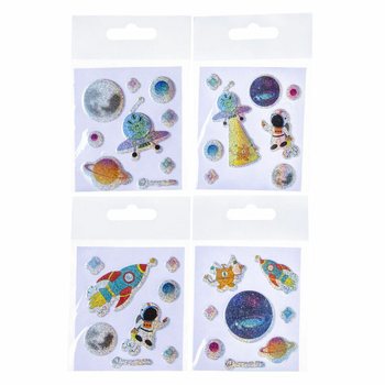 STIKER GLITTER - MODEL: LUAR ANGKASA (100 pcs)