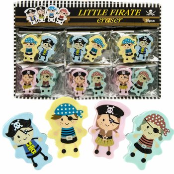 Set Penghapus Figur Bajak Laut - 2 Pcs dalam Display