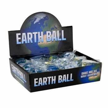 Bola Glitter Dunia &Oslash;6.5 cm dalam Display (12 buah)