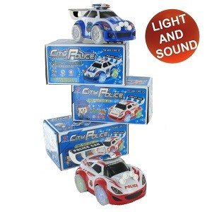 Mobil Polisi Balap Bump & Go (Isi 2 Pcs)