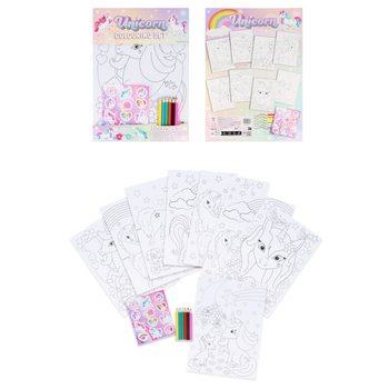 SET MEWARNAI BESAR UNICORN - 22x30x1 CM (12 pcs)