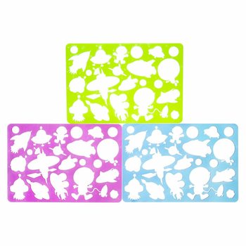 SET STENSIL LUAR ANGKASA / SPACE (24 pcs)