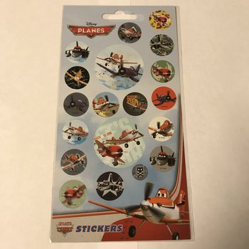 Lembar Stiker Disney Planes, Ukuran 20 x 10 Cm (10 Pcs)