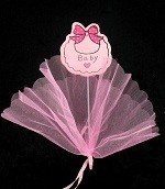 Tusukan Dekoratif Kain - Baby Pink (12 pcs)