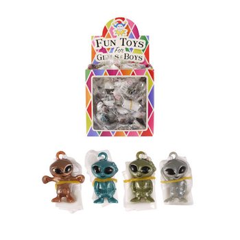 Mainan Alien Terjun Payung dalam Display (108 pcs)