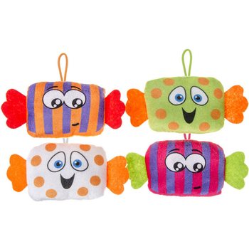 BONEKA PERMEN PLUSH - PANJANG 23 CM - WARNA CAMPUR (24 pcs)