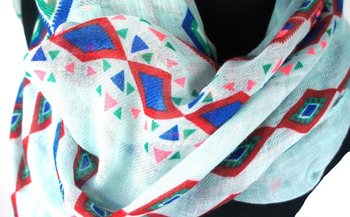 Syal warna mint cantik gaya Ibiza (1 pcs)