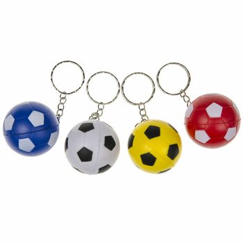 Gantungan Kunci Sepak Bola Foam - Campuran Warna (48 pcs)