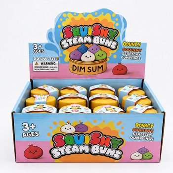 RAGE - Squishy GLITTER Bun Dumplings KECIL (Uk. 5.5 x 5.5 x 3 Cm) - Viral 2026 Fidget Toy (24 pcs)