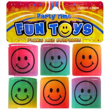 6 PCS MINI SMILEY SPIRAL Ø3.5 CM DALAM KANTONG (6 KANTONG)
