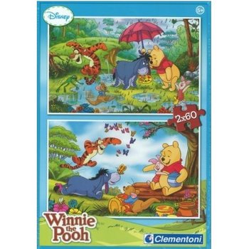 PUZZLE CLEMENTONI DISNEY WINNIE THE POOH 2 x 60 KEPING (Isi 6 Pcs)