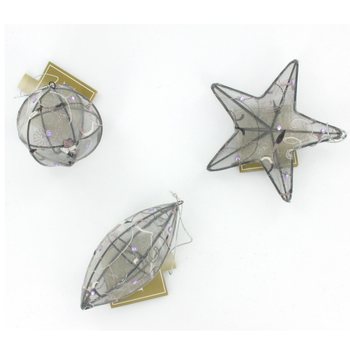 Bola Hiasan Pohon Natal Assorted (12 pcs)
