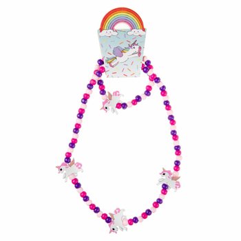Set Kalung dan Gelang Kayu Unicorn Anak (48 pcs)