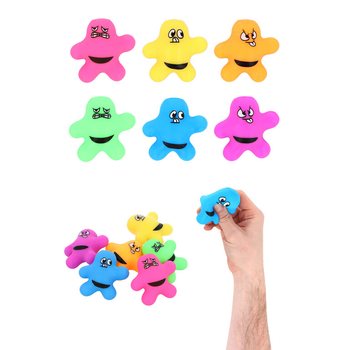 SQUEEZY SPLAT MAN - CAMPUR WARNA - DENGAN DISPLAY (24 pcs)