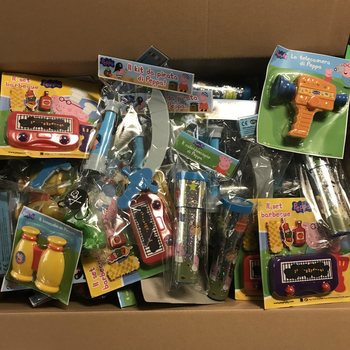 MIX MAINAN PEPPA PIG (100 pcs) - Isi Kotak Harta Karun | Grosir