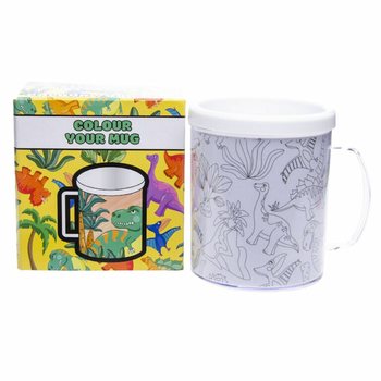 Set 2 Gelas Mewarnai Sendiri Motif Dinosaurus