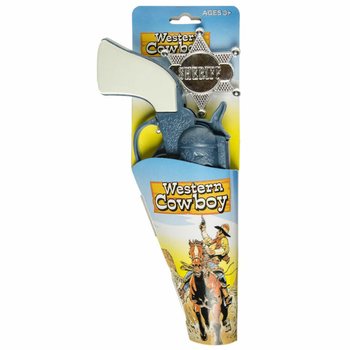 Set Pistol Koboi & Lencana (6 Pcs)