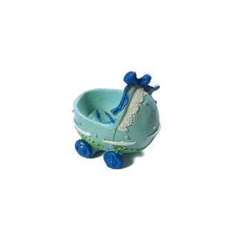 Topper Kue Kelahiran Bayi - Kereta Bayi - Biru (2 pcs)