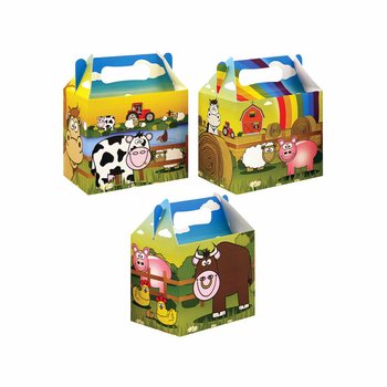 Kotak Menu Anak Tema Peternakan – 14 x 9,5 x 18 cm (12 pcs)