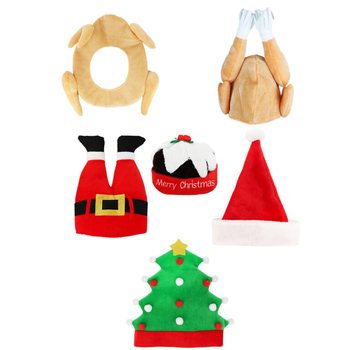 MIX TOPI NATAL MEWAH LUCU - XMAS CAPS (6 pcs)