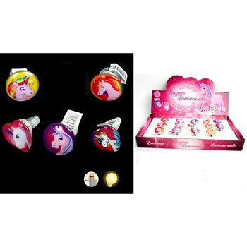 CINCIN ANAK UNICORN LED MENYALA DALAM DISPLAY (50 pcs)