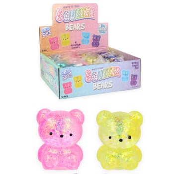 SQUEEZE BEAR - ISI SUGAR GUMMY - MIX WARNA DALAM DISPLAY (12 Pcs)