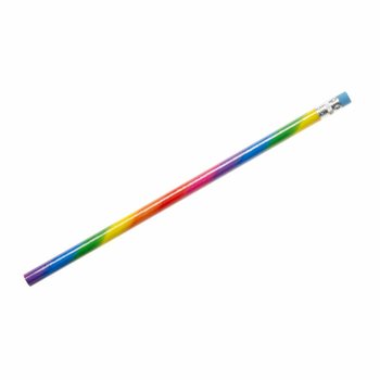 Pensil Pelangi dengan Penghapus (12 pcs) - Grosir
