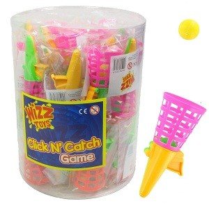 Mainan Tangkap Bola Click 'n' Catch dalam Tabung (36 pcs)