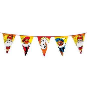 Garland Bendera Sinterklaas & Piet Besar 6 Meter (13 pcs)