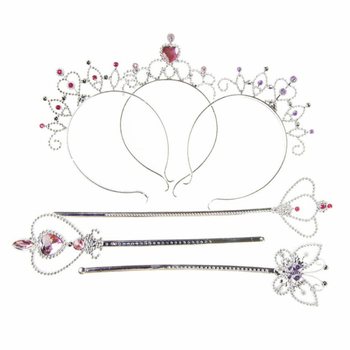 TONGKAT PRINCESS + TIARA DI KARTU (12 pcs)
