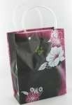 Tas Kado / Tas Belanja Hitam/Pink/Bunga Putih Large (12 pcs)