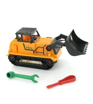 Mainan Dozer Bongkar Pasang DIY (4 pcs)