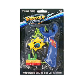 Gasing Peluncur Spinner Battle pada Kartu (6 pcs)