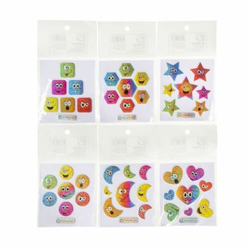 STIKER GLITTER - MODEL: SMILEY (100 pcs)