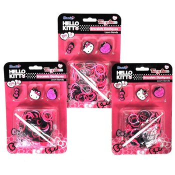 Set Membuat Gelang Karet DIY dengan Gantungan Hello Kitty (12 pcs)