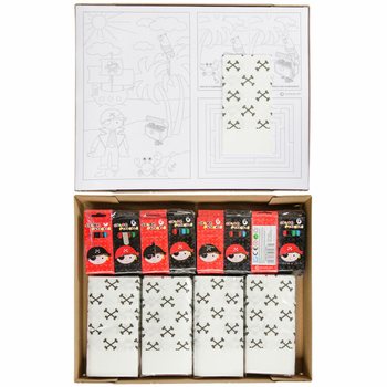 KOTAK HORECA LENGKAP BAJAK LAUT - 48x Set Pensil Warna + 100x Lembar Mewarnai + 100x Serbet (248 pcs)