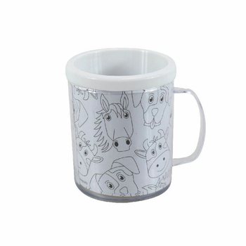 Hewan Ternak - Gelas Minum Mewarnai Sendiri (2 Pcs.)