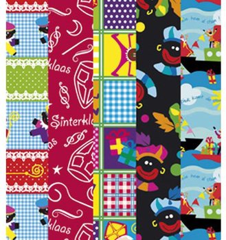 Gulungan Kertas Kado Sinterklaas Sinterklas 250 x 50 cm (5 pcs)