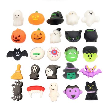 MIX MAINAN SQUISHY HALLOWEEN DALAM EMBER (25 pcs)