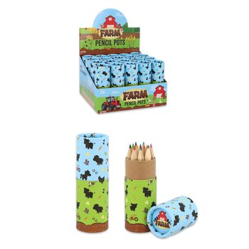 12x PENSIL WARNA DALAM TABUNG: MODEL PETERNAKAN - DALAM DISPLAY (20 pcs)