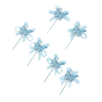 Topper Cupcake Kelahiran - Kereta Bayi Biru (12 pcs)