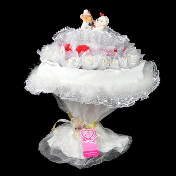 BUKET PENGANTIN BERUANG BESAR