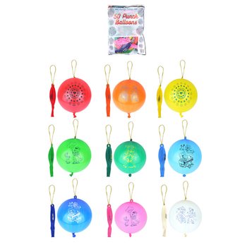Balon Punch / Bounce Balon Aneka Motif (50 pcs)