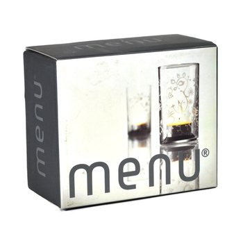 MENU - Tempat Lilin Tealight dengan Motif Frosted, Set isi 2 (1 set)