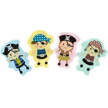 Set Penghapus Figur Bajak Laut - 2 Pcs dalam Display