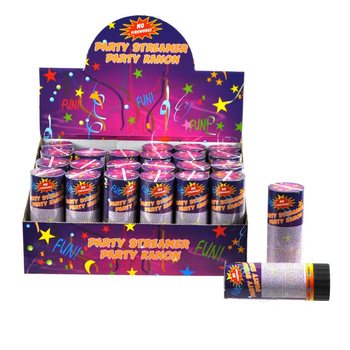 Party Popper Serpentine dalam Display (24 pcs)